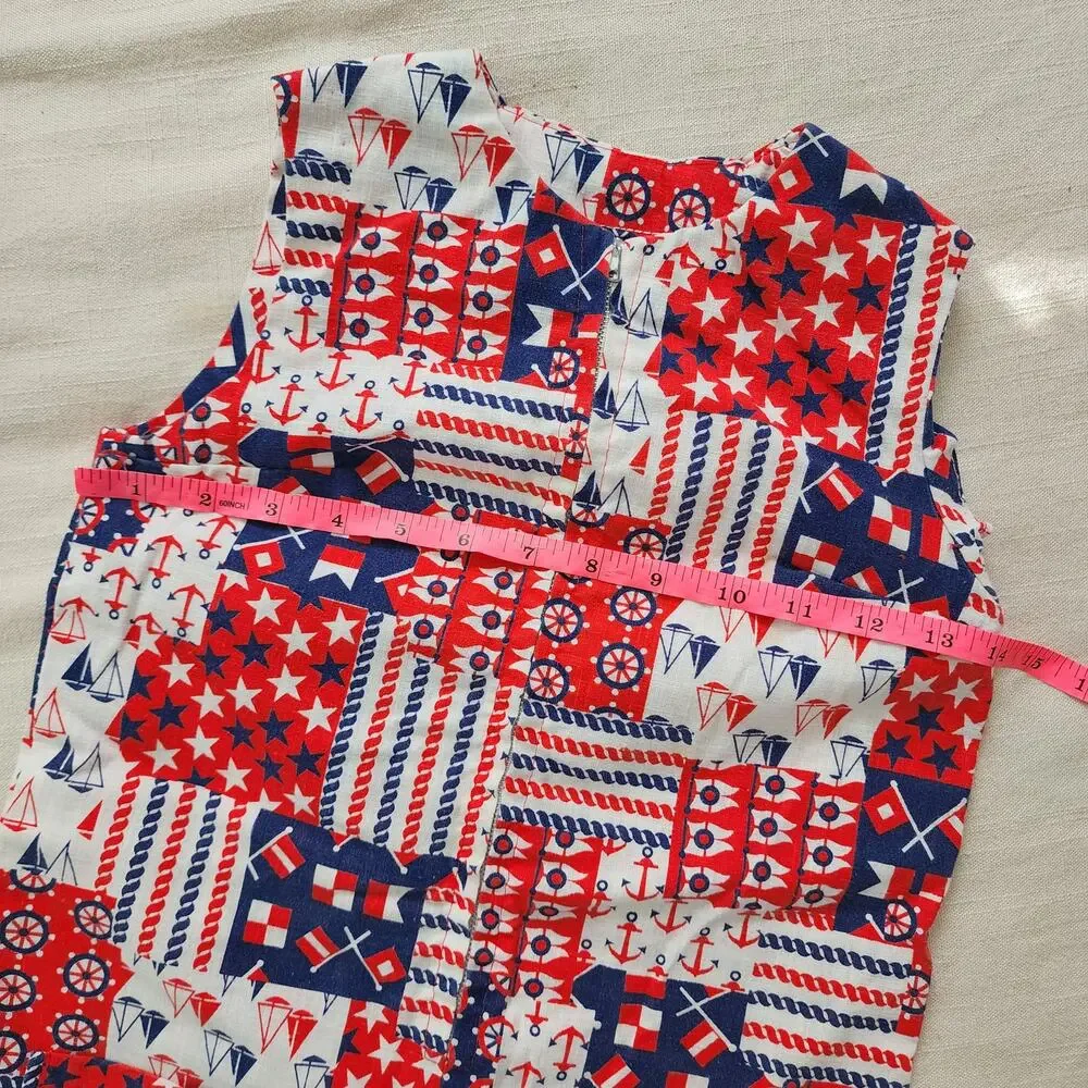 Vintage Patriotic Sailor Jon Jon kids 6/7